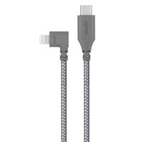 

Moshi 5' Integra USB-C Charge/Sync Cable with 90-Degree Lighting Connector, Titanium Gray