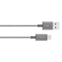 

Moshi Integra 5' USB-C to USB-A Durable Braided Charge/Sync Cable, Titanium Gray