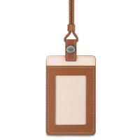 

Moshi Vegan Leather Badge/ID Holder, Caramel Brown