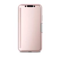

Moshi StealthCover Folio Case for iPhone X, Champagne Pink