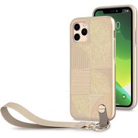 

Moshi Altra Case with Detachable Wrist Strap for iPhone 11 Pro, SnapTo, Sahara Beige