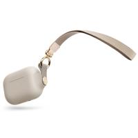 

Moshi Pebbo Case with Detachable Wrist Strap and LintGuard Protection for AirPods Pro and AirPods, Savanna Beige