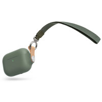 

Moshi Pebbo Case with Detachable Wrist Strap and LintGuard Protection for AirPods Pro and AirPods, Mint Green