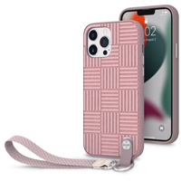 

Moshi Altra Slim Hardshell Case with Strap for iPhone 13 Pro Max, Rose Pink