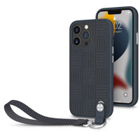 

Moshi Altra Slim Hardshell Case with Strap for iPhone 13 Pro, Midnight Blue