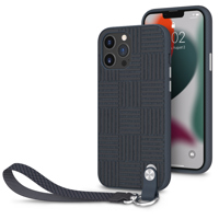 

Moshi Altra Slim Hardshell Case with Strap for iPhone 13 Pro Max, Midnight Blue