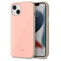 

Moshi iGlaze Slim Hardshell Case with SnapTo for iPhone 13, Dahlia Pink