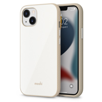 

Moshi iGlaze Slim Hardshell Case with SnapTo for iPhone 13, Pearl White