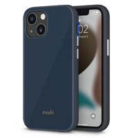 

Moshi iGlaze Slim Hardshell Case with SnapTo for iPhone 13 Mini, Slate Blue