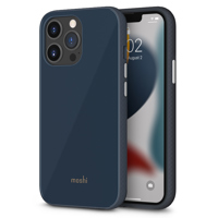 

Moshi iGlaze Slim Hardshell Case with SnapTo for iPhone 13 Pro, Slate Blue