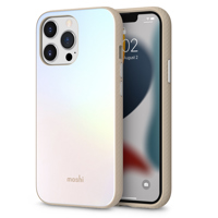 

Moshi iGlaze Slim Hardshell Case with SnapTo for iPhone 13 Pro, Astral Silver