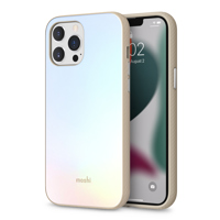 

Moshi iGlaze Slim Hardshell Case with SnapTo for iPhone 13 Pro Max, Astral Silver