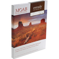 

Moab Entrada Rag Fine Art, 2-Side Natural Matte Inkjet Paper, 22.5 mil., 300gsm, 24x36", 25 Sheets.