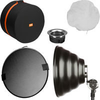 

Mola Setti Komplette Light Modifier Kit for Profoto Flash Heads, Includes 28" Soft Lite Reflector, Speed Ring, 20 Degree FlxGrid and Kase-S Case