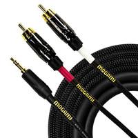 

Mogami 6' Gold 3.5mm TRS Male to Dual RCA Male, Straight Stereo Audio Adapter Cable
