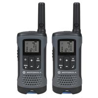 

Motorola T200 22-Channel 20 Mile Rechargeable Two-Way Radio, 2 Pack, Gray