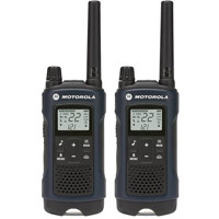 

Motorola T460 35 Mile Range 2-Way Radio with E Alert, Vibrate, Flashlight & NOAA, Blue Enviroshell, 2-Pack