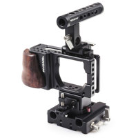 

Movcam Cage Kit for Blackmagic Pocket Cinema Camera, Includes Top Handle, Body Cage, Camera Spacer, Lens Support Mount and Lightweight Support Base, 2x 15mm Aluminum Rod