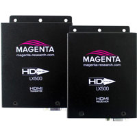 

Magenta Research HD-One LX500 HDMI, IR & RS-232 Extender Kit, Includes Transmitter/Emitter, Receiver, 2x IR Dongle, 2x Universal Power Supply