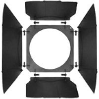

Mole-Richardson 4 Way/8 Leaf Barndoor Set for Mole Junior, HMI 1.2K, Molepar 1K