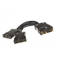 

Mole-Richardson Mole-Richardson 100 Amp Male Bates to 2-60 Amp Female Bates Adapter Cable, Fused