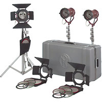 

Mole-Richardson Teenie-Mole Open Face 3 Light Kit, No Bulbs, 1950 Total Watts