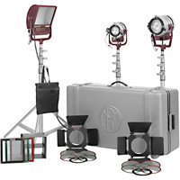

Mole-Richardson Tweenie-Betweenie-Softlite Combo 3 Light Kit, Includes 650W Tweenie Fresnel, Egg Crate, No Bulbs, 1600 Total Watts