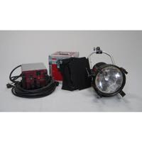 

Mole-Richardson 1200/1800 W HMI Par Light System, Includes Elec. Ballast, 50' Head Cable, Lens Box, 3 Scrims, Barn Door
