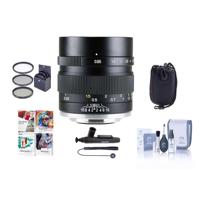 

Mitakon Zhongyi Speedmaster 35mm f/0.95 Mark II Lens for Fuji x Mirrorless Cameras Black - Bundle With 55mm Fliter Kit, Lens Pouch, Cleaning Kit, Capleash, Lens Pen Lens Cleaner, PC Software Package
