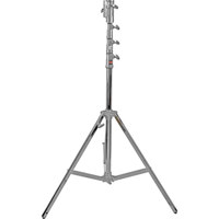 

Matthews Sky High Triple Riser Combo Steel Stand with Rocky Mountain Leg, Supports 50 lbs, Maximum Height 183" (15'), Chrome.