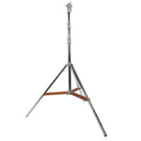 

Matthews Combo Double Riser Steel Stand with Rocky Mountain Leg, Supports 90 lbs, Maximum Height 136" (11.3'), Chrome.