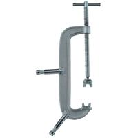 

Matthews 12" Steel C-Clamp with Two 5/8" Pins Welded to the Back Side & Top of the Clamp.
