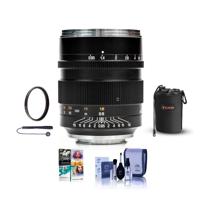 

Mitakon Zhongyi Speedmaster 50mm f/0.95 III Lens for Sony E Mirrorless Camera Mount, Manual Focus - Bundle With Lens Pouch, 67mm UV Filter, Cleaning Kit, PC Software Package,