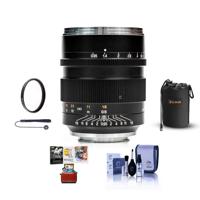 

Mitakon Zhongyi Speedmaster 50mm f/0.95 III Lens for Sony E Mirrorless Camera Mount, Manual Focus - Bundle With Lens Pouch, 67mm UV Filter, Cleaning Kit, Mac Software Package,