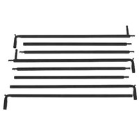 

Matthews 6x6' Snap-a-Part Light Duty Overhead Frame, 3/4" Square Black Tubing.