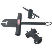 

Matthews Schedule 40 Aluminum Pipe Speed Rail Menace Arm Kit, Includes Ear with 9.5" Anti-Sag Center Post, Dual Baby Pin Front Mount, Rear Counterweight Receiver with D-Ring on Top/Bottom