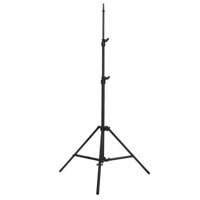 

Matthews Light Heavy Duty Double Riser Aluminum Kit Stand, Maximum Height 100.5" (8'4"), Supports 25 lbs., Black.