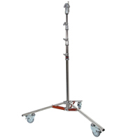 

Matthews Junior Triple Riser Stand with Wheels, Supports 55 lbs, Maximum Height 154", (12.8'), Chrome.