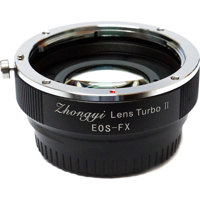 

Mitakon Zhongyi Full-Frame Canon EF-Mount Lens to Fujifilm X-Mount APS-C Camera Turbo Mark II Adapter
