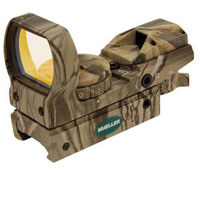 

Mueller Optics 1x33mm Quick Shot, Multi-Reticle Rifle, Shotgun & Handgun Scope, Camo Finish with Four Holographic Illuminated Reticles, Automatic Brightness Control.