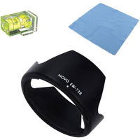 

Movo Photo EW-73B Lens Hood with 2X Spirit Level and Cloth for Canon EF-S 17-85mm f/4-5.6 IS USM & EF-S 18-135mm f/3.5-5.6 IS Lenses