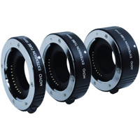 

Movo Photo 3-Piece AF Macro Extension Tube Set for Micro 4/3 Mount Mirrorless Cameras, Metal Mount