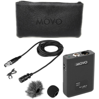 

Movo Photo LV22C XLR Cardioid Condenser Lavalier Microphone with Body Pack Power Supply