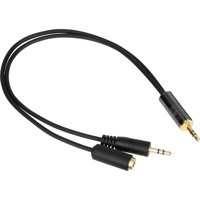 

Movo Photo MV-RC300 3.5mm Male Line-in to -25dB Male Microphone Attenuator Cable with Headphone Monitoring Input for HDSLR Cameras