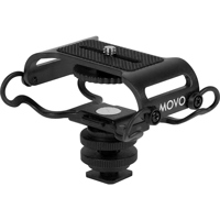 

Movo Photo SMM5 Universal Microphone and Portable Recorder Shock Mount, Black