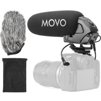 

Movo Photo VXR3030 Supercardioid On-Camera Shotgun Microphone with Superior Noise-Reduction for DSLR's, Mirrorless, Recorders, Camcorders