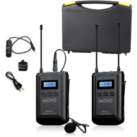 

Movo Photo WMX-20 48-Channel UHF Wireless Lavalier Microphone System with Transmitter, Receiver, Lavalier Microphone, 330' Range