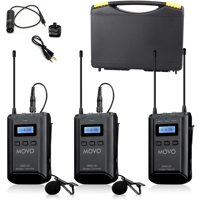 

Movo Photo WMX-20-DUO 48-Channel UHF Wireless Lavalier Microphone System with 2x Lavalier Microphone, 330' Range