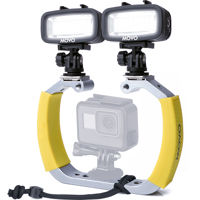 

Movo Photo LED-WPx2+GB-U70Y Underwater Diving Rig Kit with 2x Rechargeable LED Light for GoPro Hero