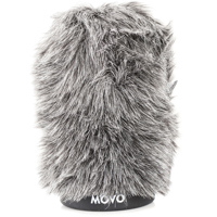 

Movo Photo WS-G100 Furry Rigid Windscreen for Microphones up to 3.9" Long and 18-23mm in Diameter, Dark Gray